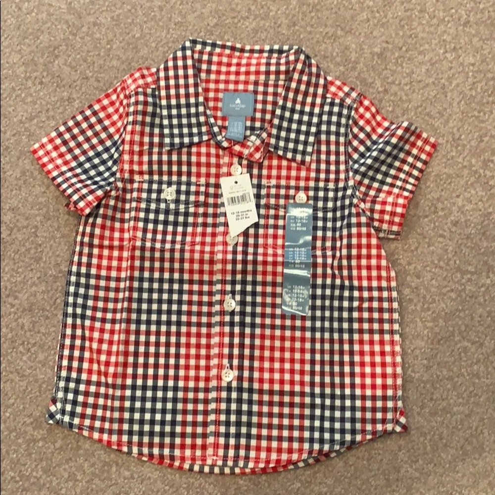 Baby Gap short sleeve button down NWT